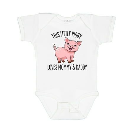 Inktastic This Little Piggy Loves Mommy and Daddy- Cute Gift Baby Boy or Baby Girl Bodysuit
Inktastic This Little Piggy Loves Mommy and Daddy- Cute Gift Baby Boy or Baby Girl Bodysuit