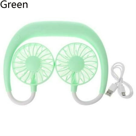 Home Office 3-Speed Adjustable Neckband Rechargeable Battery Desk Hand cooler Fan Hands-Free Mini USB Portable Neck Fan GREEN
Home Office 3-Speed Adjustable Neckband Rechargeable Battery Desk Hand cooler Fan Hands-Free Mini USB Portable Neck Fan GREEN