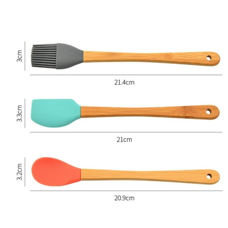 Silicone Spatula 5pcs Silicone Baking Set Cream Scrapers Bamboo Handles Scraper Baking Brush
Silicone Spatula 5pcs Silicone Baking Set Cream Scrapers Bamboo Handles Scraper Baking Brush