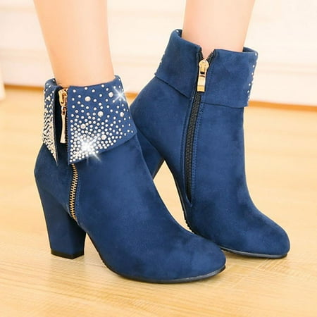 Tdoqot 2022 Boots for Women- Chunky Heel Casual Mid-Heel Christmas Gifts Women s Ankle Boots Blue 38
Tdoqot 2022 Boots for Women- Chunky Heel Casual Mid-Heel Christmas Gifts Women s Ankle Boots Blue 38