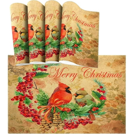 RooRuns visesunny Merry Christmas Tree Snowflake Placemat Set of 4 Table Mat Desktop Decoration Placemats Non Slip Stain Heat Resistant 12x18 in for Dining Home Kitchen Indoor
RooRuns visesunny Merry Christmas Tree Snowflake Placemat Set of 4 Table Mat Desktop Decoration Placemats Non Slip Stain Heat Resistant 12x18 in for Dining Home Kitchen Indoor