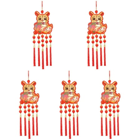 TOYMYTOY 5pcs Chinese Style Decorative Pendant Festive Rabbit Pendant New Year Hanging Decor
TOYMYTOY 5pcs Chinese Style Decorative Pendant Festive Rabbit Pendant New Year Hanging Decor