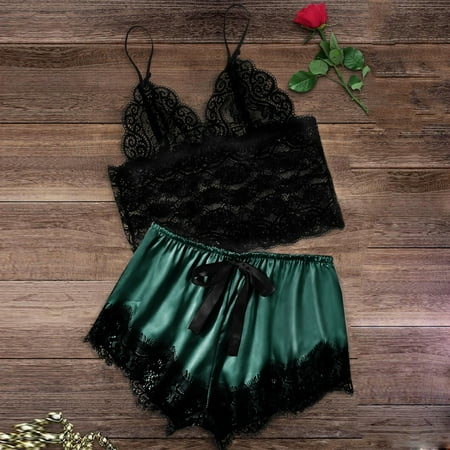 Simplmasygenix Women s Lingerie Lace Sexy Clearance Women Lace Satin Bra Camisole Sling Tops Shorts Pajamas Two Piece Set
Simplmasygenix Women s Lingerie Lace Sexy Clearance Women Lace Satin Bra Camisole Sling Tops Shorts Pajamas Two Piece Set
