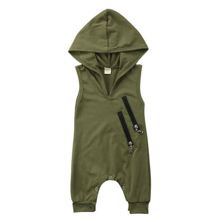 Calsunbaby Newborn Baby Boys Summer Romper Solid Color Sleeveless Hoodie Romper One-piece Jumpsuit Clothes Green 12-18 Months
Calsunbaby Newborn Baby Boys Summer Romper Solid Color Sleeveless Hoodie Romper One-piece Jumpsuit Clothes Green 12-18 Months