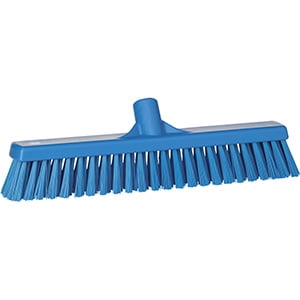 Vikan 16 Combo Push Broom- Soft/Stiff - Blue (3 Units)