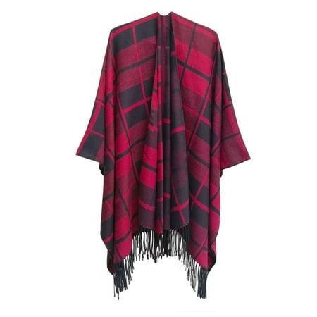 Sweater Shawls for Women Vintage Scarf Poncho Cape Fall Winter Casual Open Front Blanket Cardigan Coat with Tassel
Sweater Shawls for Women Vintage Scarf Poncho Cape Fall Winter Casual Open Front Blanket Cardigan Coat with Tassel