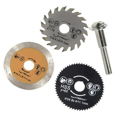 SouthEle 3Pcs 54.8mm HSS Saw Blade Cutting Disc Electric Drill Part DIY Woodworking Tool
SouthEle 3Pcs 54.8mm HSS Saw Blade Cutting Disc Electric Drill Part DIY Woodworking Tool