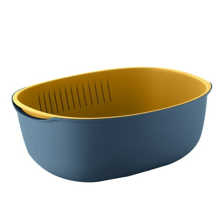 1PC Double-layer Washing Basket Portable Plastic Draining Basket Stylish Fruit Vegetable Basket Kitchen Fruit Storage Basket for
1PC Double-layer Washing Basket Portable Plastic Draining Basket Stylish Fruit Vegetable Basket Kitchen Fruit Storage Basket for