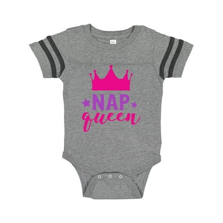 Inktastic Nap Queen Crown Stars - Pink Purple Gift Baby Girl Bodysuit