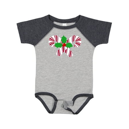Inktastic Candy Canes and Holly Christmas Gift Baby Boy or Baby Girl Bodysuit