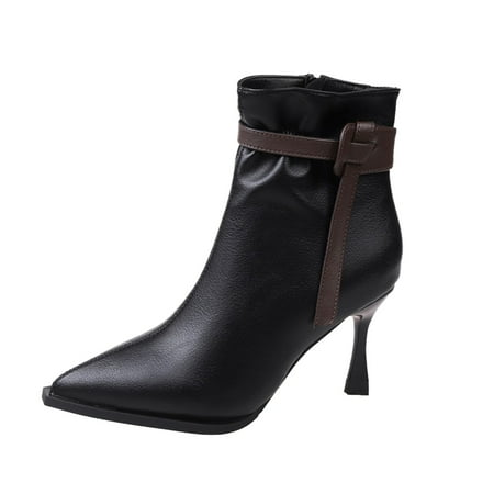 nsendm Female Shoes Adult Women s Boots Size 11 Wide Winter Side Zipper Skinny Heels High Heels Pointed Belt Buckle Rain Boots for Women Size 12 Black 7
nsendm Female Shoes Adult Women s Boots Size 11 Wide Winter Side Zipper Skinny Heels High Heels Pointed Belt Buckle Rain Boots for Women Size 12 Black 7