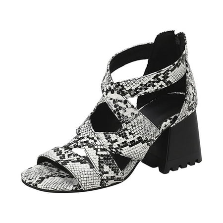 ZIZOCWA Wedge Flip Flops for Women Light Sandals for Women 8W Ladies Fashion Leather Snakeskin Hollow Open Toe Thick High Heel Back Zipper Roman Sanda 8
ZIZOCWA Wedge Flip Flops for Women Light Sandals for Women 8W Ladies Fashion Leather Snakeskin Hollow Open Toe Thick High Heel Back Zipper Roman Sanda 8