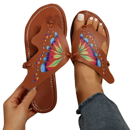 LWVITH Flip Flops Women Ladies Butterflies Design Sandals & Slides Comfortable Thong Sandals(Brown 6)
LWVITH Flip Flops Women Ladies Butterflies Design Sandals & Slides Comfortable Thong Sandals(Brown 6)