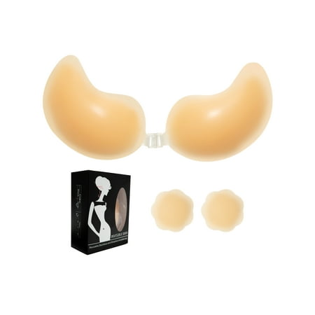 YouLoveIt Women s Strapless Invisible Bra Silicone Self Adhesive Invisible Bra Push Up Self Adhesive Bra Push Up Bra Backless Sticky Silicone Bra for Backless Dresses
YouLoveIt Women s Strapless Invisible Bra Silicone Self Adhesive Invisible Bra Push Up Self Adhesive Bra Push Up Bra Backless Sticky Silicone Bra for Backless Dresses