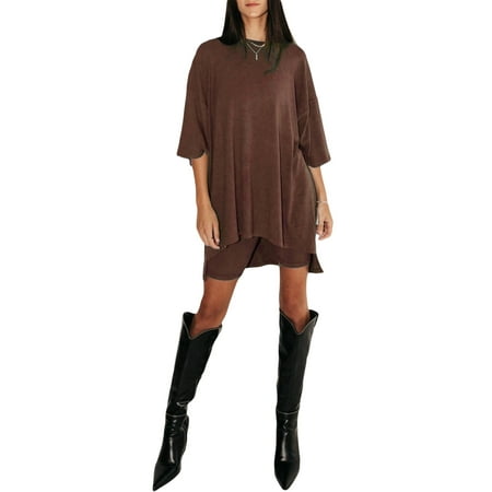 Women s 2 Pieces Lounge Sets Pajamas Loose 3/4 Sleeve Oversized Tshirt Bike Shorts Soft Loungewear Summer Outfits
Women s 2 Pieces Lounge Sets Pajamas Loose 3/4 Sleeve Oversized Tshirt Bike Shorts Soft Loungewear Summer Outfits