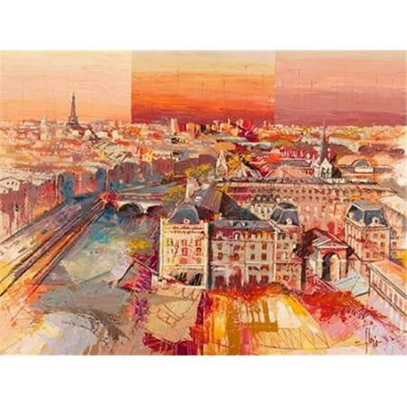Tangletown Fine Art Sognando Parigi by Luigi Florio Poster Frame - 21 x 29 x 1.5 in.