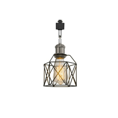 FSLiving Modern Design Adjusted Angle H-Type Track Head Lighting E26 Black Pearl Base Hollow White Metal Cage Pendant Light Fixture for Bar Sink Kitchen Gallery Store Office(No Bulb & Track) - 1 Pack 
FSLiving Modern Design Adjusted Angle H-Type Track Head Lighting E26 Black Pearl Base Hollow White Metal Cage Pendant Light Fixture for Bar Sink Kitchen Gallery Store Office(No Bulb & Track) - 1 Pack