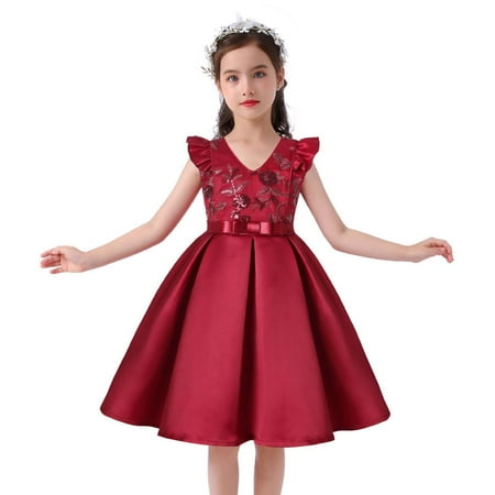 Odeerbi Princess Dresses For Girls Formal Dress Children s Sequin Dress Ruffle Sleeve Dress Festival Party Dress Red
Odeerbi Princess Dresses For Girls Formal Dress Children s Sequin Dress Ruffle Sleeve Dress Festival Party Dress Red