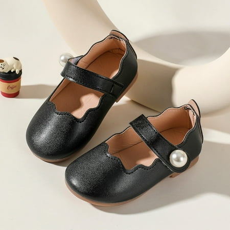 Baby Girls Cute Princess Shoes With Faux Pearl Non-slip Soft Sole Low Heel Ballet Flats With Hook And Loop Fastener For Walking
Baby Girls Cute Princess Shoes With Faux Pearl Non-slip Soft Sole Low Heel Ballet Flats With Hook And Loop Fastener For Walking
