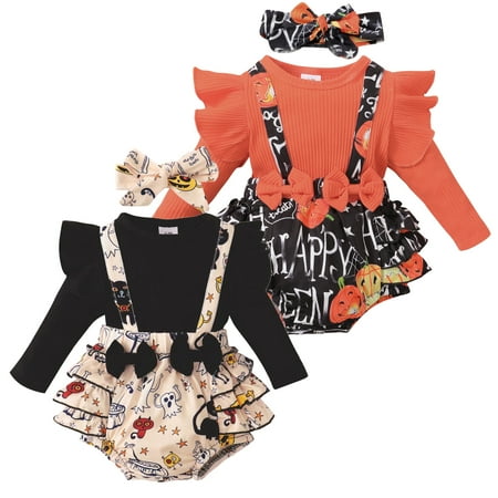 0-18M Newborn Baby Girl Halloween Pumpkin Ribbed Suspender One-Piece Romper + Headband Fall Outfits Set
0-18M Newborn Baby Girl Halloween Pumpkin Ribbed Suspender One-Piece Romper + Headband Fall Outfits Set