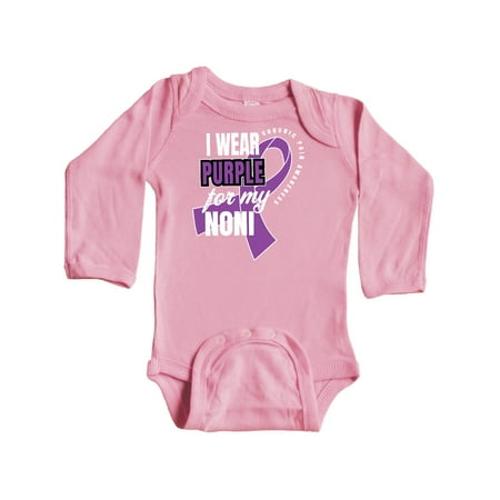 Inktastic Chronic Pain I Wear Purple For My Noni Gift Baby Boy or Baby Girl Long Sleeve Bodysuit
Inktastic Chronic Pain I Wear Purple For My Noni Gift Baby Boy or Baby Girl Long Sleeve Bodysuit