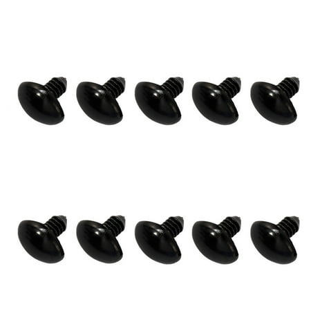 NICEXMAS 200pcs Black Craft Animal Bear Doll Nose Plastic Screw Nose for DIY Plush Toy Scrapbooking Crafts Projects Size 8mm
NICEXMAS 200pcs Black Craft Animal Bear Doll Nose Plastic Screw Nose for DIY Plush Toy Scrapbooking Crafts Projects Size 8mm