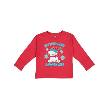 Inktastic Polar Bear My Step Mom Loves Me in Santa Hat with Snowflakes Gift Toddler Boy or Toddler Girl Long Sleeve T-Shirt
Inktastic Polar Bear My Step Mom Loves Me in Santa Hat with Snowflakes Gift Toddler Boy or Toddler Girl Long Sleeve T-Shirt