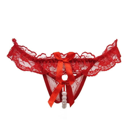 Podplug Lace Open Crotch Thong Mesh Pearl Massage Lady Sexy Temptation Pants RD
Podplug Lace Open Crotch Thong Mesh Pearl Massage Lady Sexy Temptation Pants RD