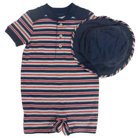 Chaps Infant Boys Blue Striped Romper Bucket Hat Newborn
Chaps Infant Boys Blue Striped Romper Bucket Hat Newborn