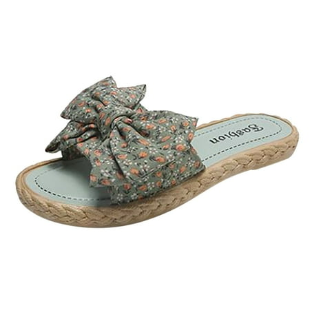 Cathalem Summer Women Bowknot Beach Sandals Fashion Sandals Soft Sole Solid Color Open Toe Casual Comfortable Green 40
Cathalem Summer Women Bowknot Beach Sandals Fashion Sandals Soft Sole Solid Color Open Toe Casual Comfortable Green 40