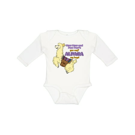 Inktastic Maw Maw and Paw Paw s You Say ALPACA My Bags Gift Baby Boy or Baby Girl Long Sleeve Bodysuit
Inktastic Maw Maw and Paw Paw s You Say ALPACA My Bags Gift Baby Boy or Baby Girl Long Sleeve Bodysuit