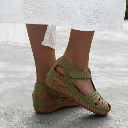 Women‘s Hollow Out Wedge Sandals Solid Color Hook And Loop Soft Sole Sandals Women‘s Footwear
Women‘s Hollow Out Wedge Sandals Solid Color Hook And Loop Soft Sole Sandals Women‘s Footwear