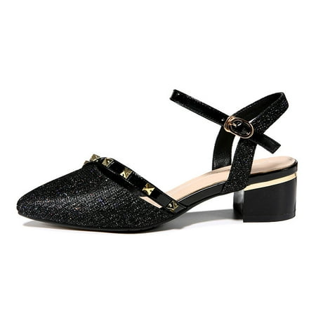 Women‘s Pointed Toe Block Heel Sandals Ankle Buckle Strap Dress Shoes Slingback Low Heels
Women‘s Pointed Toe Block Heel Sandals Ankle Buckle Strap Dress Shoes Slingback Low Heels