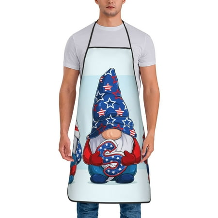 Tideii Cute Gnomes in USA1 for Tie-up Apron Unisex Waterproof and Stain-Resistant Bib Apron for Kitchen Garden Painting
Tideii Cute Gnomes in USA1 for Tie-up Apron Unisex Waterproof and Stain-Resistant Bib Apron for Kitchen Garden Painting