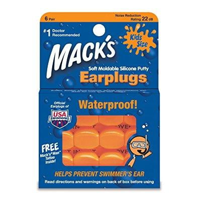 mack s 6 pair pillow soft ear plugs - kid size