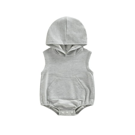 Infant Baby Summer Romper Jumpsuit Outfits Sleeveless Contrast/Solid Color One-Piece Hooded Bodysuit
Infant Baby Summer Romper Jumpsuit Outfits Sleeveless Contrast/Solid Color One-Piece Hooded Bodysuit