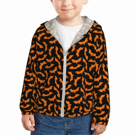 Lukts Halloween Bat Print Children s Long-Sleeved Sun Protection Clothing Hooded Sweatshirts for Boys and Girls Outdoor Sports-3 Years
Lukts Halloween Bat Print Children s Long-Sleeved Sun Protection Clothing Hooded Sweatshirts for Boys and Girls Outdoor Sports-3 Years