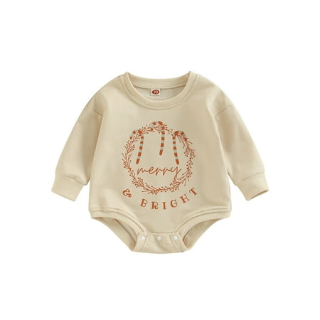 Qmyliery Christmas Toddler Baby Rompers Cane/ Snowman/ Letters Print Casual Long Sleeve Jumpsuit for Newborn Girl Boy 0-24 Months 
Qmyliery Christmas Toddler Baby Rompers Cane/ Snowman/ Letters Print Casual Long Sleeve Jumpsuit for Newborn Girl Boy 0-24 Months