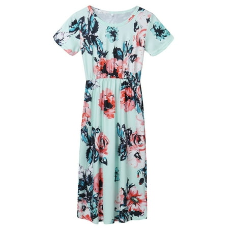 QWERTYU Infant Baby Toddler Child Children Kids Summer Floral Sundress Dress Short Sleeve Dresses for Girl 2Y-8Y 90
QWERTYU Infant Baby Toddler Child Children Kids Summer Floral Sundress Dress Short Sleeve Dresses for Girl 2Y-8Y 90