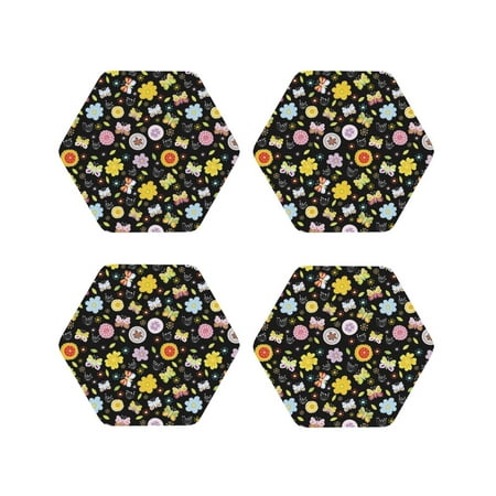 Leather Coasters with Heat-resistant for Drinks Flower butterfly print -标题2 Hexagon
Leather Coasters with Heat-resistant for Drinks Flower butterfly print -标题2 Hexagon