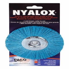 Dico Dico - 541-784-4 - 4 in. Fine Crimped Mandrel Mounted Wheel Brush Nylon 2500 rpm 1/pc.
Dico Dico - 541-784-4 - 4 in. Fine Crimped Mandrel Mounted Wheel Brush Nylon 2500 rpm 1/pc.