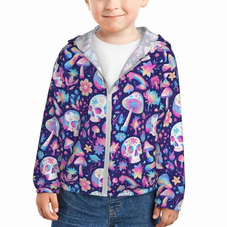 Sun Hoodie for Kids mushroom rainbow Skull cartoon Long Sleeve Swim Fishing Shirts Sun Protection Zip Up Jacket Clothing Athletic Hoodie
Sun Hoodie for Kids mushroom rainbow Skull cartoon Long Sleeve Swim Fishing Shirts Sun Protection Zip Up Jacket Clothing Athletic Hoodie