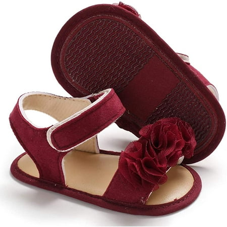 Princess Baby Infant Kid Girls Soft Sole Crib Toddler Summer Sandals Shoes 0-18M