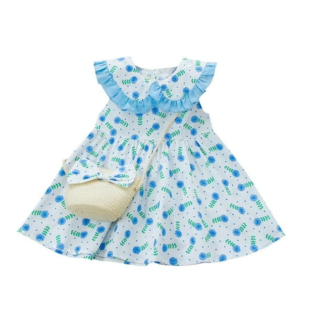 Summer Savings Clearance! 2023 TUOBARR Dresses for Baby Girls Toddler Kids Baby Girls Casual Floral Print Dress Party Princess Bag Set Outfits Blue
Summer Savings Clearance! 2023 TUOBARR Dresses for Baby Girls Toddler Kids Baby Girls Casual Floral Print Dress Party Princess Bag Set Outfits Blue