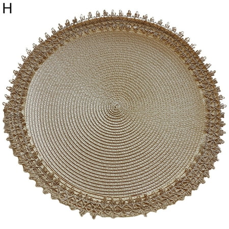 Farfi Place Mat Flexible Protective PP Handmade Anti-slip Table Cup Mat for Daily Use (Type H)
Farfi Place Mat Flexible Protective PP Handmade Anti-slip Table Cup Mat for Daily Use (Type H)
