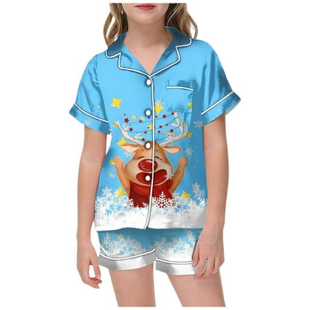 EHQJNJ Toddler Girl Pajamas Short Sleeve Girls Christmas Printed Pajamas Short Sleeved Button Top Shorts Home Pajamas Set Girls Silk Pajamas 10-11 Years
EHQJNJ Toddler Girl Pajamas Short Sleeve Girls Christmas Printed Pajamas Short Sleeved Button Top Shorts Home Pajamas Set Girls Silk Pajamas 10-11 Years