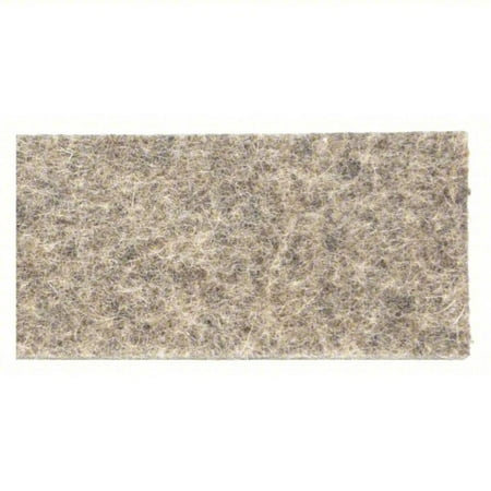 1/8 Thick 72 x 12 Gray Firm Wool Fiber Felt F7 Sheet with Plain Backing