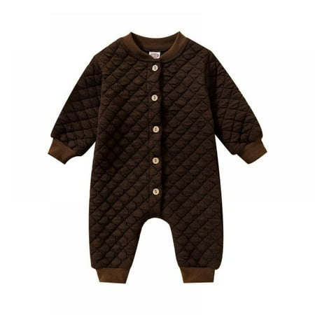 Monfince Baby Boy Girl Button Down Romper Long Sleeve One Piece Jumpsuits Cotton Blend Bodysuit Coffee 18-24M
Monfince Baby Boy Girl Button Down Romper Long Sleeve One Piece Jumpsuits Cotton Blend Bodysuit Coffee 18-24M