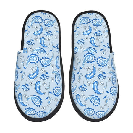 Noikeo Winter Paisley Pattern Pattern Cozy Slippers Indoor for Women and Mens Fuzzy House Shoes Soft Plush Warm Slip-on Slippers-Medium
Noikeo Winter Paisley Pattern Pattern Cozy Slippers Indoor for Women and Mens Fuzzy House Shoes Soft Plush Warm Slip-on Slippers-Medium