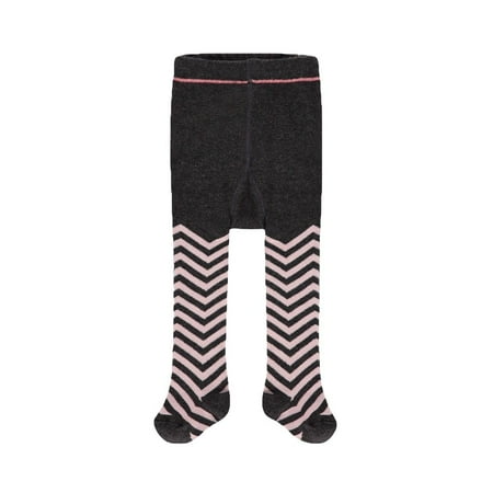 Baby Girl Alma Tights - Charcoal Melange Size 0-6 Months